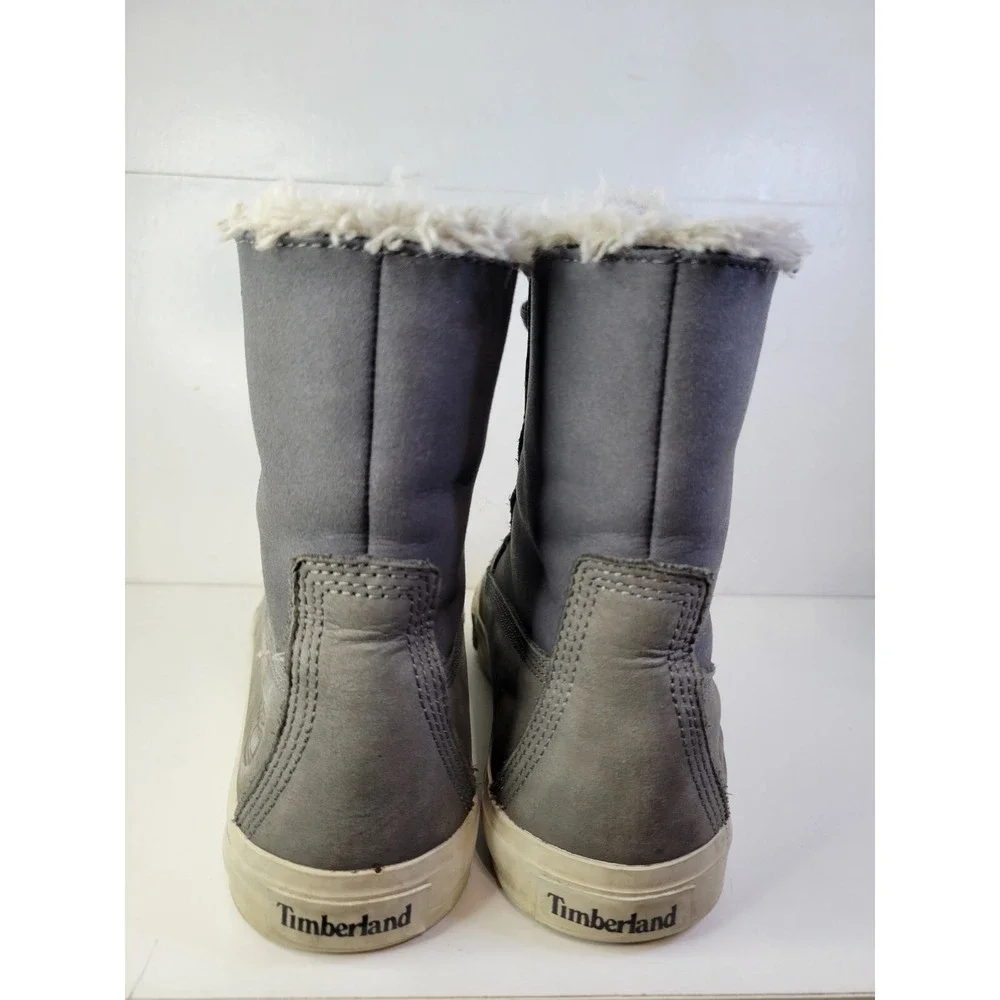 Timberland Womans Skyla Bay Fleece Fold-Down Boot Medium Gray Nubuck 8.5 Grey US